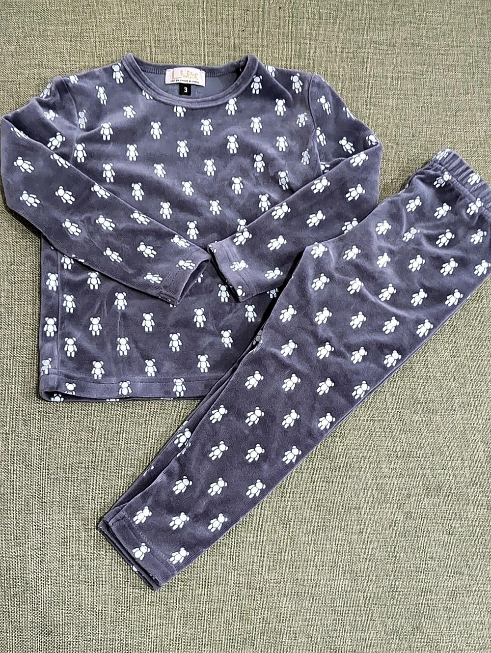 Lux Girls Pajama Set Size 3 Like New